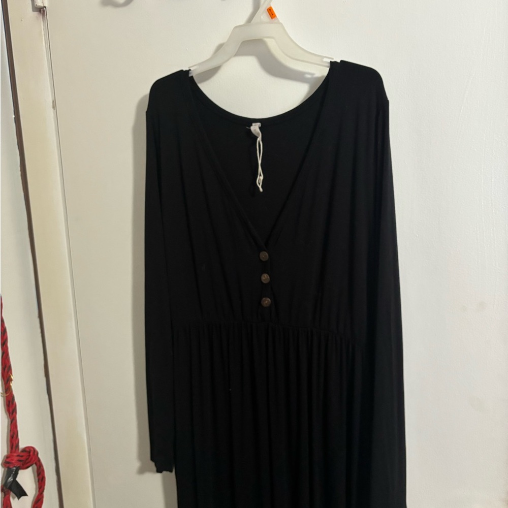 PINKBLUSH black floor length casual dress